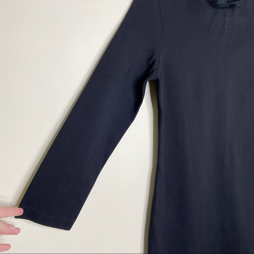 Amanda Uprichard Black Melange Ponte Knit Dress - Picture 5 of 14
